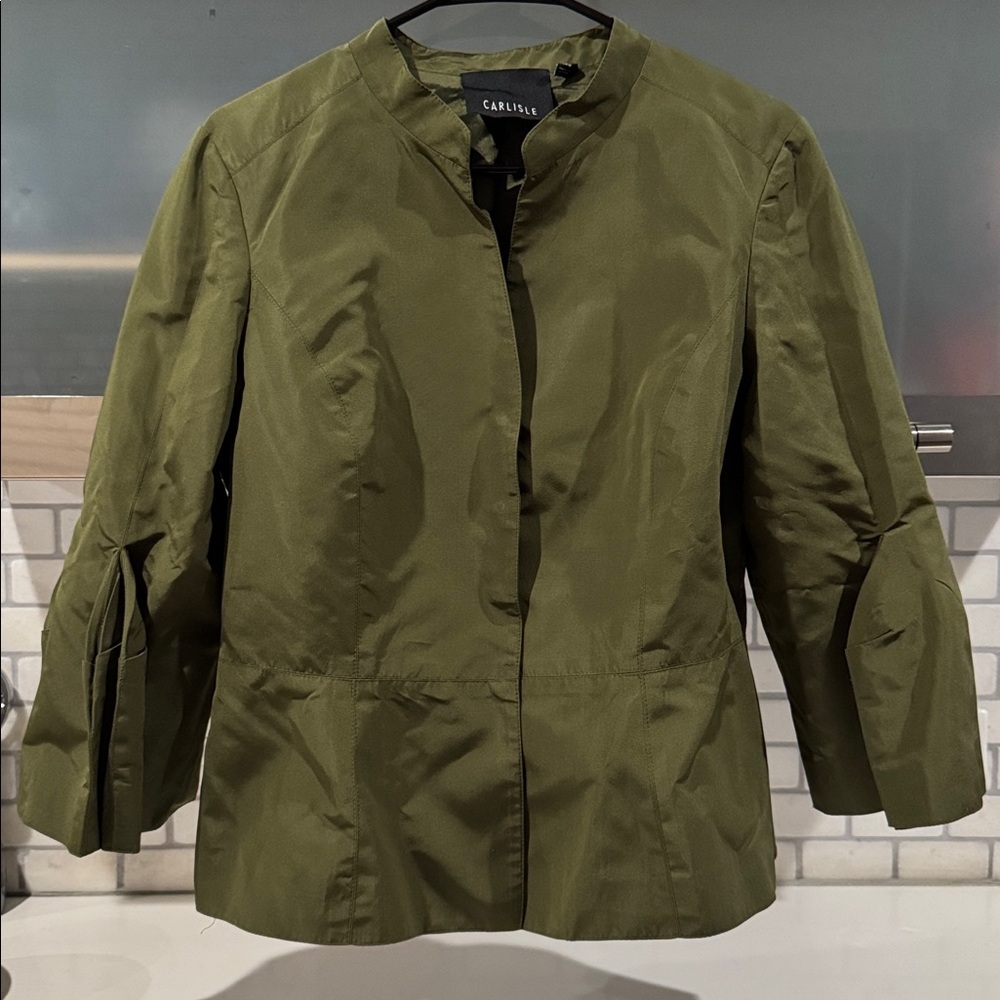 Carlisle Olive Green Tailored Jacket Women’s Size 10 - Picture 2 of 6